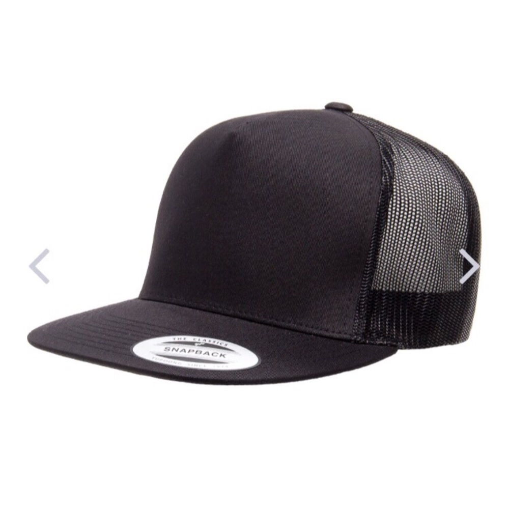 (13) Black 5 Panel Trucker Hats